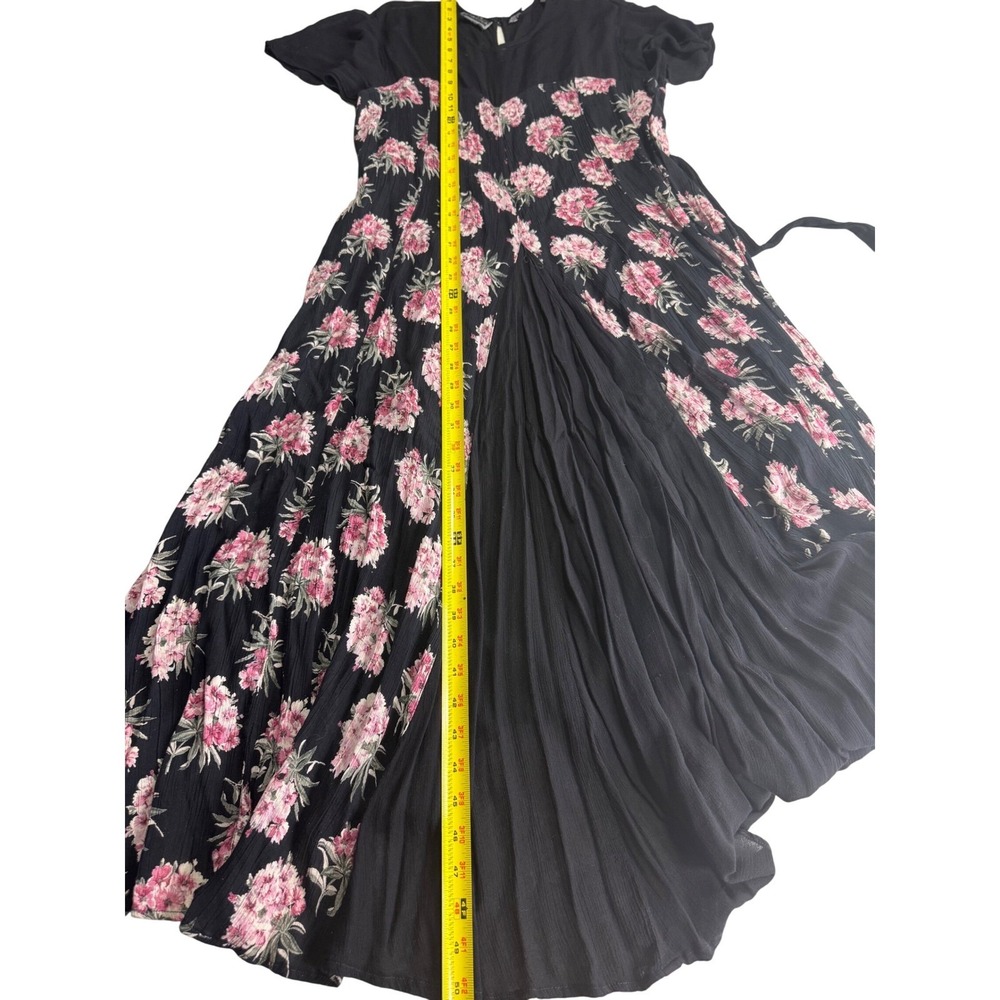Starina Black Floral Maxi Vintage Dress - Picture 12 of 16